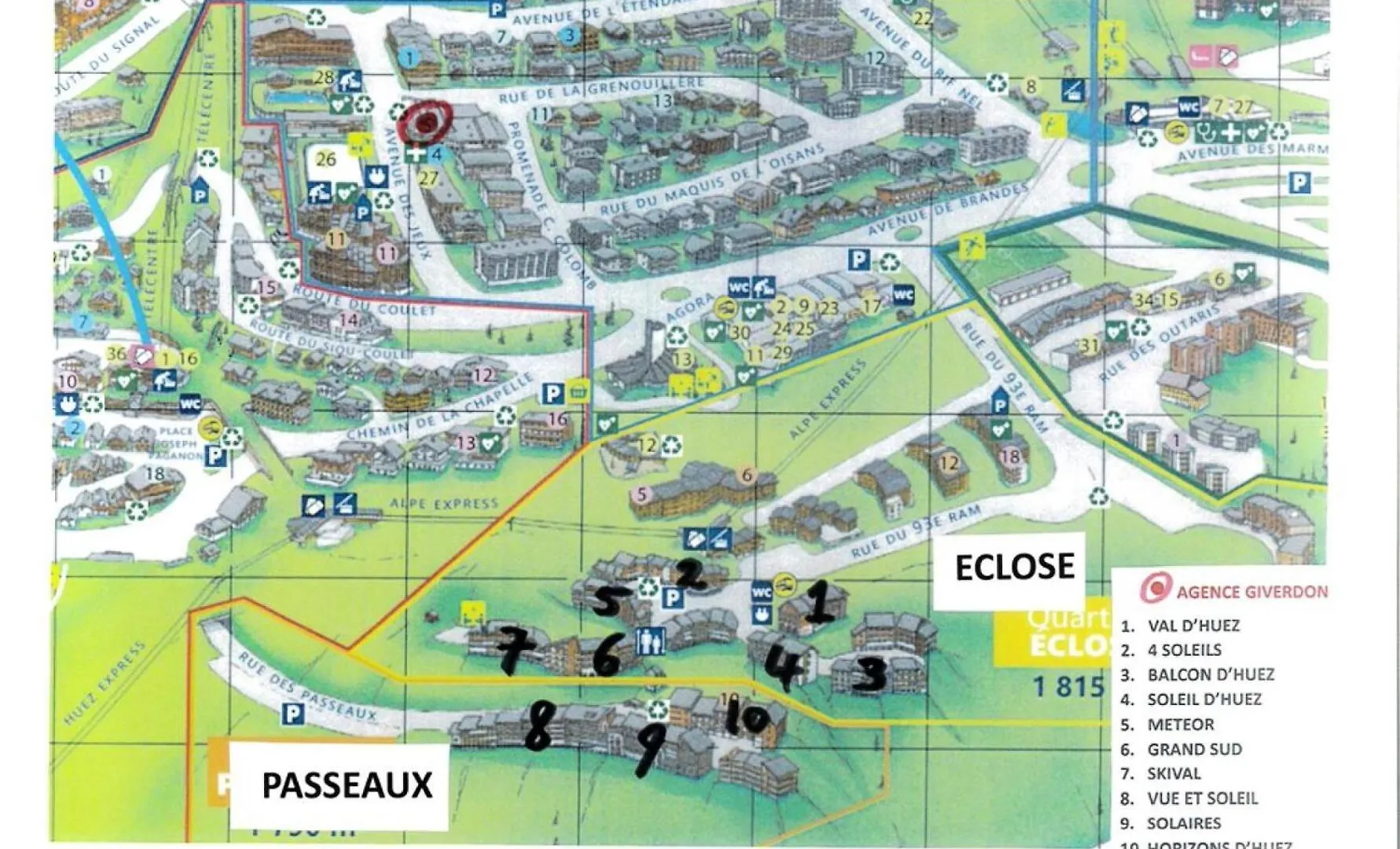 Residence Solaires - Appartement Alpe D'Huez Quartier Passeaux Mae-2501